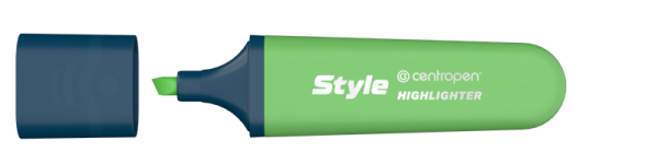 Zvýrazňovač Centropen STYLE SOFT 6252 - pastelová zelená