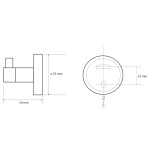 SAPHO - X-ROUND E háček, chrom XR205