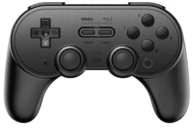 8BitDo PRO 2 Gamepad Hall Effect černá / Bezdrátový ovladač / vibrace / pro Windows Switch Android Apple SteamOS (RET00409)