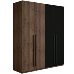 Skříň Wenecja 20 ořech elegant/černá onyx