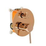 REA - Podomítková vanová baterie LUNGO Copper + BOX REA-B7996