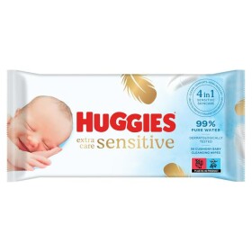 Huggies Extra Care Sensitive vlhčené ubrousky 56ks