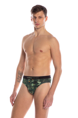 PÁNSKÉ SLIPY STANDARD M-999SD černo-zelená L