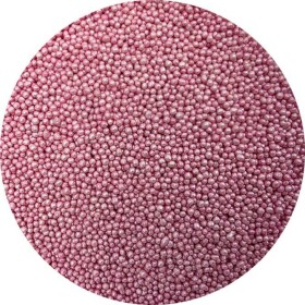Cukrové perličky metalické růžové 2mm 80g - I LOVE CAKES