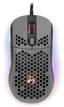AROZZI FAVO Ultra Light šedá / Herní myš / optická / 16000 DPI / USB / 7 tlačítek (AZ-FAVO-BKGY)