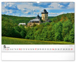 Nástěnný kalendář 2026 NOTIQUE - Panoramata Česka, 48 x 33 cm