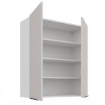 Horní skříňka Como 80 G-90 2F Barva korpusu: Bílá, Barva dvířek: Kašmír