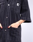 Carhartt WIP W' Rylan Dress Rylan stripe, black stone washed M