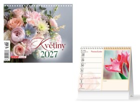 Stolní mini kalendář 2027 MFP Květiny