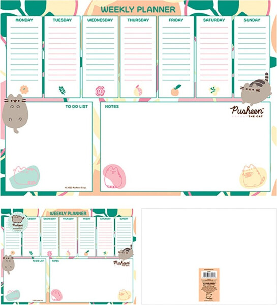 Pusheen A4 týdenní plánovač - EPEE