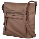 Trendy dámská koženková crossbody kabelka Tyrcia, khaki