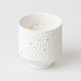 Räder Porcelánový svícen Shooting Star, bílá barva, porcelán