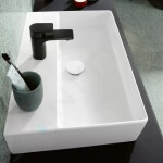 VILLEROY & BOCH - Memento 2.0 Umyvadlo 1000x470 mm, bez přepadu, otvor pro baterii, CeramicPlus, alpská bílá 4A221HR1