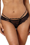 Dámské sexy krajkové tanga V-10098 Černá - Axami černá S-36