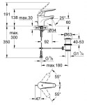 GROHE - Euroeco Special Páková umyvadlová baterie, chrom 32763000