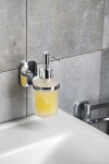 AQUALINE - RUMBA dávkovač mýdla 160ml, mléčné sklo, chrom RB119