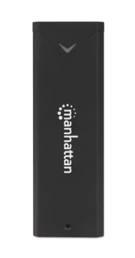 Manhattan externí box na M.2 NVMe SSD černý / Externí box / USB-C / USB 3.2 Gen2 10 Gbit/s / hliník (130530)