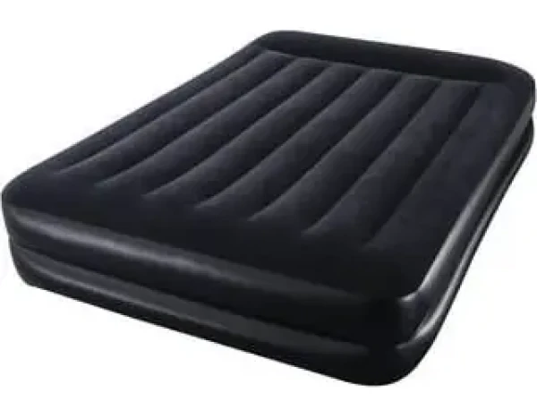Bestway Nafukovací matrace černá / 203×152×46 cm / vestavěná elektrická pumpa 230 V / vinyl (#67403)