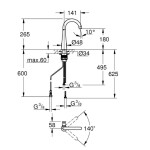 GROHE - Zedra Dřezový ventil na filtrovanou vodu, supersteel 30026DC2