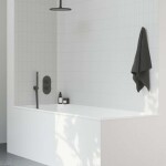 RAVAK - Sprchy Sprchové rameno stropní, 30 cm, matná černá X07P677