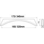 Siro Nábytková úchytka 2341 rozteč: 160mm chrom lesk (S12566)