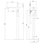 INVENA - Baterie vanová volně stojící PAROS TREND chrom BW-09-W01-A