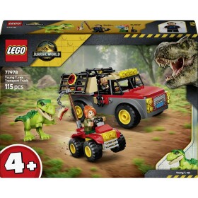 77978 LEGO® JURASSIC WORLD™ Transporter pro chlapce T.Rex; hračka DINO; sada pro válečkové hry s T.Rex, 2 minifigurami a Quad; dárek pro děti od 4 let