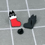 Pinarna.cz Černá kočka ve vánoční ponožce