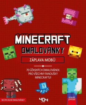 Minecraft omalovánky Záplava mobů kolektiv