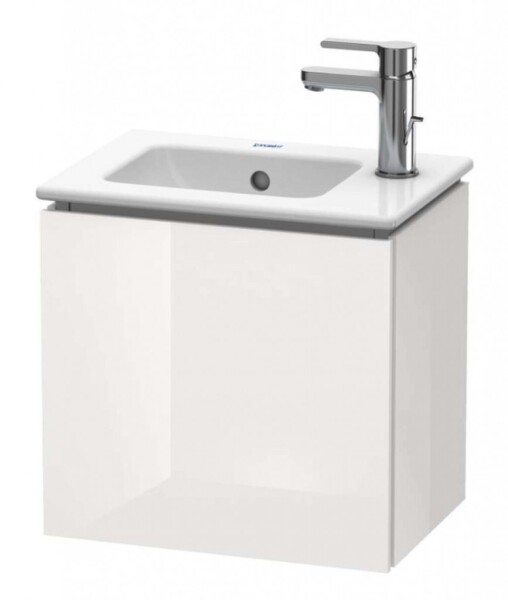 DURAVIT - L-Cube Umyvadlová skříňka 40x42x29 cm, levá, 1 dvířka, lesklá bílá LC6272L2222