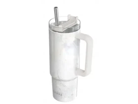 Quokka Nerezový termohrnek s brčkem Vibe Marble 880 ml (40372QO)