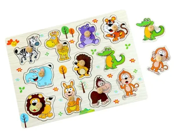 2Kids Toys Dřevěné puzzle Safari