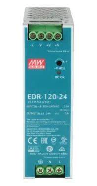 LevelOne POW-2441 stříbrná / Napájecí zdroj / DIN lišta / 120W / 24V DC / -20 až 60°C (POW-2441)