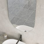 Erga Oval, oválné zrcadlo 50x90cm, ERG-V01-OVAL-5090-CL