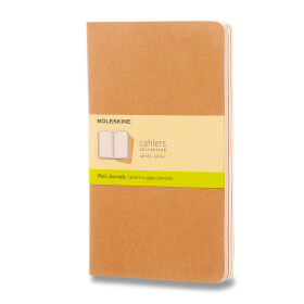 Sešity Moleskine Cahier, L, čisté, 3 ks - karton