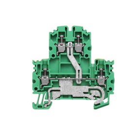 W-Series, PE terminal, Double-tier terminal, Rated cross-section: Screw connection, Direct mounting WDK 2.5N PE 1041620000 zelenožlutá Weidmüller 100 ks