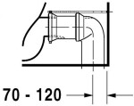 DURAVIT - Starck 1 Stojící WC kombi mísa, WonderGliss, bílá 02330900641