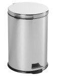 AQUALINE - SIMPLE LINE odpadkový koš kulatý 20l, nerez lesk 27120