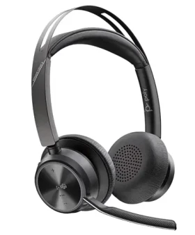 Poly Voyager Focus 2 MS Teams černá / Bezdrátová náhlavní souprava / mikrofon / ANC / dvě sluchátka / Bluetooth / USB (9T9J6AA#AC3)