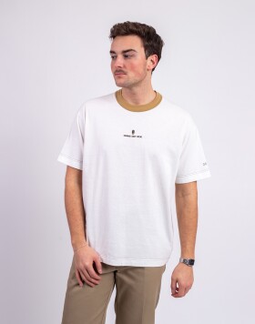 Tričko ONE OF XX Mustard Ringer Loose Fit T-shirt Mustard