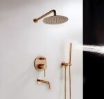 REA - Podomítková koupelnová sada LUNGO Copper + BOX REA-P7998