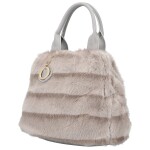 Módní dámská kabelka do ruky Máia, béžovo-šedá