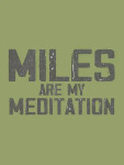 Bavlněné triko CYCOLOGY Miles are my Meditation, pánské, krátký rukáv (Motiv Miles are my Meditation, velikost L)