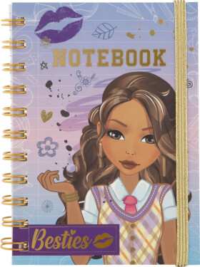 Kroužkový blok linkovaný Besties A6 60 listů - Craft Creative