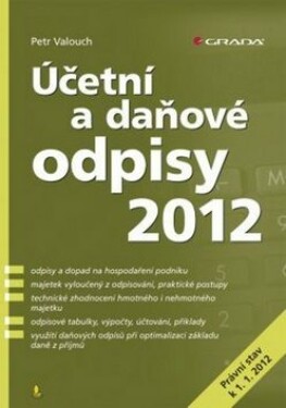 Účetní a daňové odpisy 2012 - Petr Valouch - e-kniha