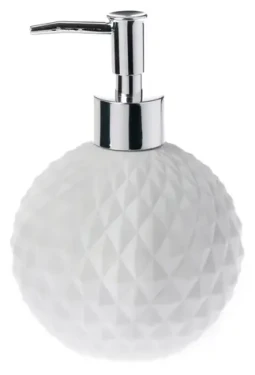 Spirella ALISON bílá / Dávkovač mýdla / porcelán / 480 ml / 17 cm