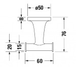 DURAVIT - Starck T Dvojháček, zlatá 0099303400