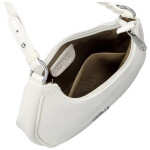 Trendy dámská koženková kabelka na rameno Tricia, bílá