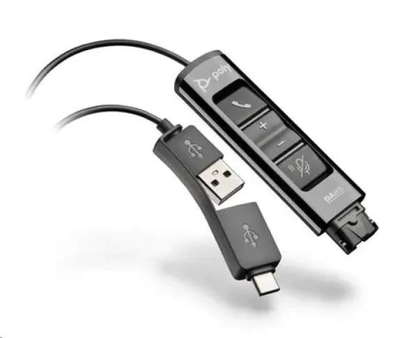 Poly DA85 USB-A/C na QD Adaptér černá (786C7AA)