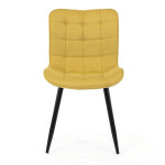 Jídelní židle, žlutá, látka, HC-462 YEL2
